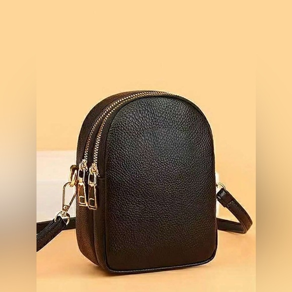 New Elegant Black Crossbody Bag, Phone Bag, Wallet - Picture 3 of 5
